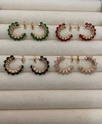 [Elowen jewels]CLASH COLLECTION アゲート カルセドニー スタッドピアス