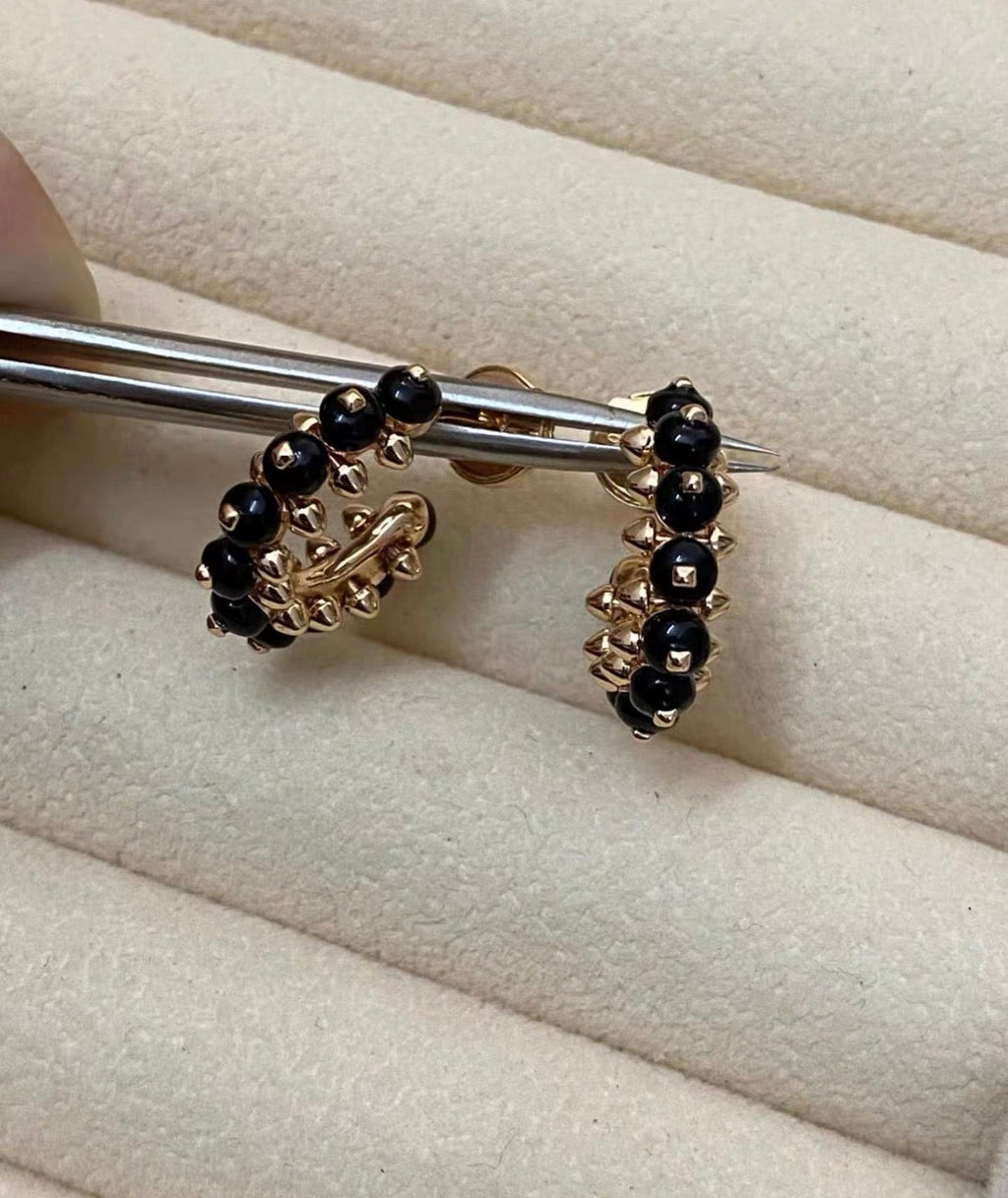 [Elowen jewels]CLASH COLLECTION アゲート カルセドニー スタッドピアス
