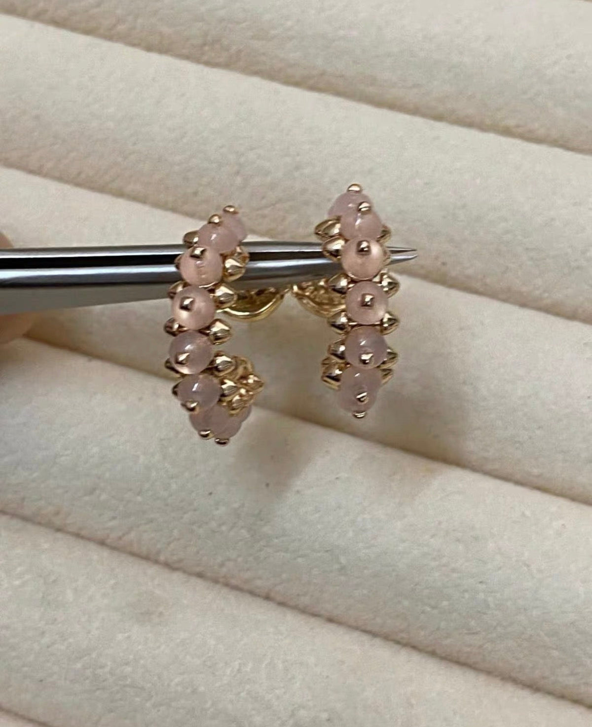[Elowen jewels]CLASH COLLECTION アゲート カルセドニー スタッドピアス