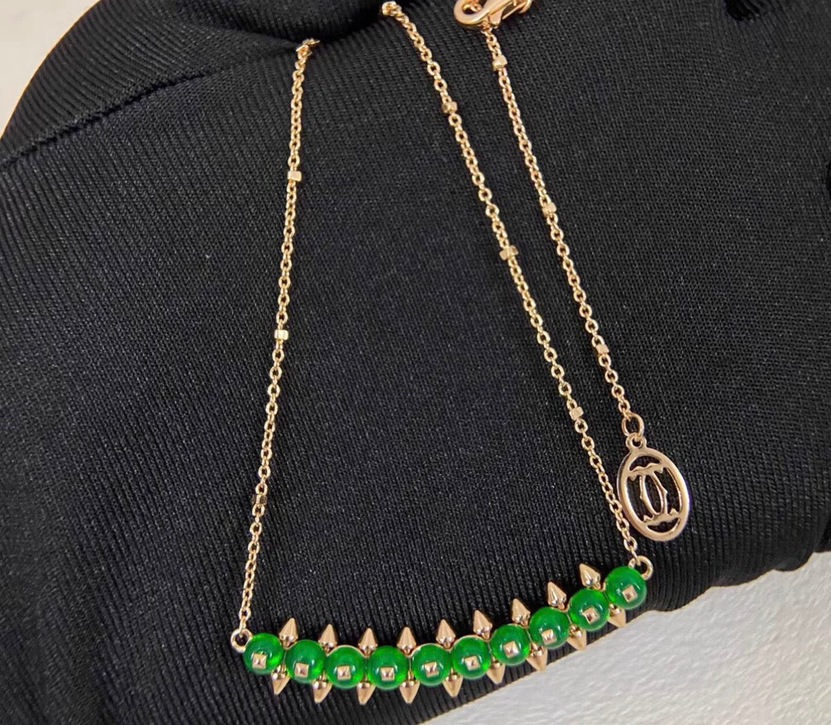 [Elowen jewels]CLASH COLLECTION AGATE CHALCEDONY STUD NECKLACE