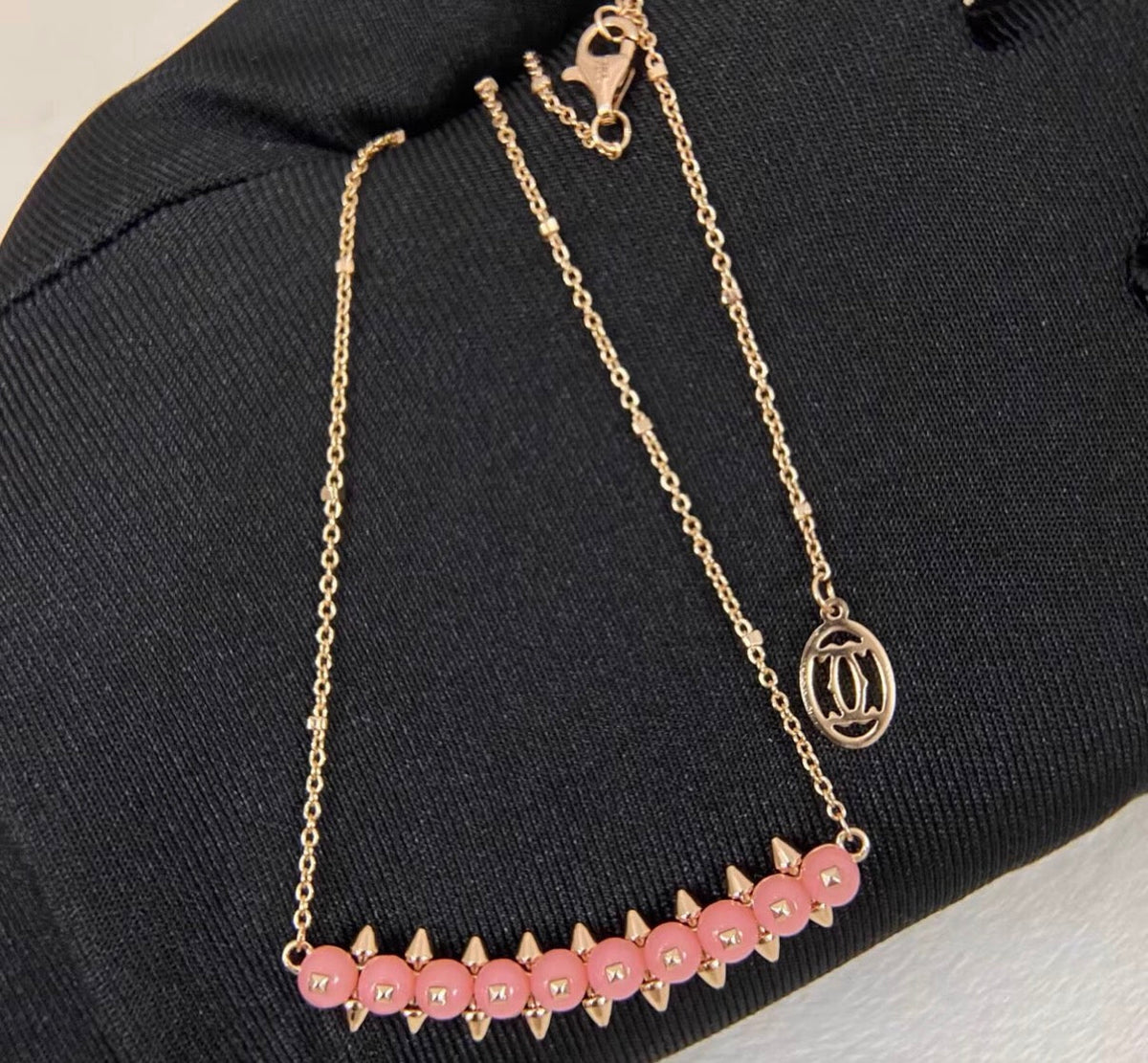 [Elowen jewels]CLASH COLLECTION AGATE CHALCEDONY STUD NECKLACE
