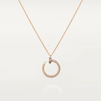 [Elowen jewels ]JUSTE NECKLACE PINK GOLD DIAMONDS