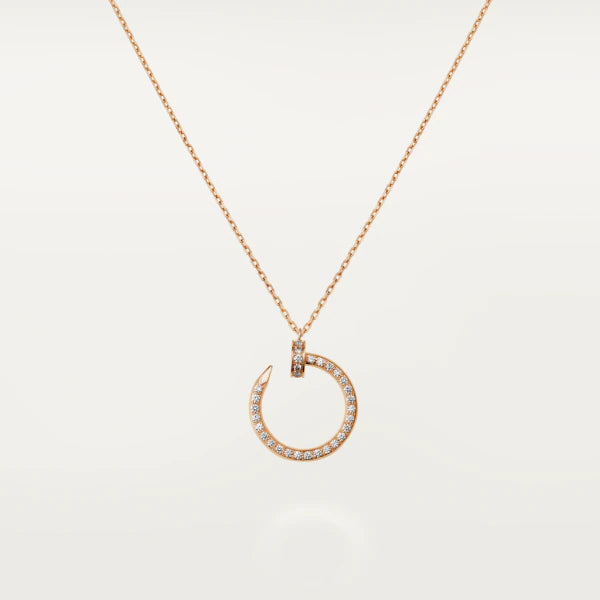 [Elowen jewels ]JUSTE NECKLACE PINK GOLD DIAMONDS