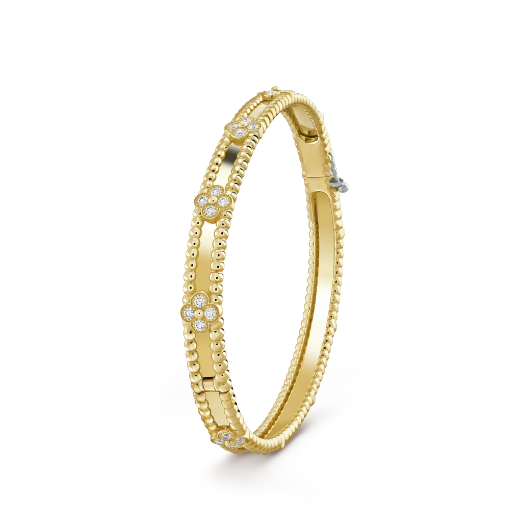 [Elowen jewels ]CLOVER BRACELET 4MM DIAMONDS