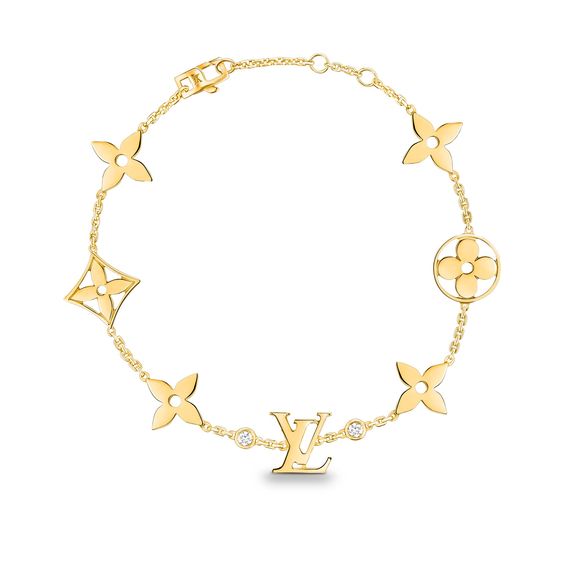 [Elowen jewels ]STAR AND SUN 7 MOTIFS GOLD BRACELET