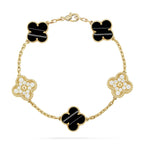 [Elowen jewels ] CLOVER 5 MOTIF PULSAR STONE BRACELET COLLECTION