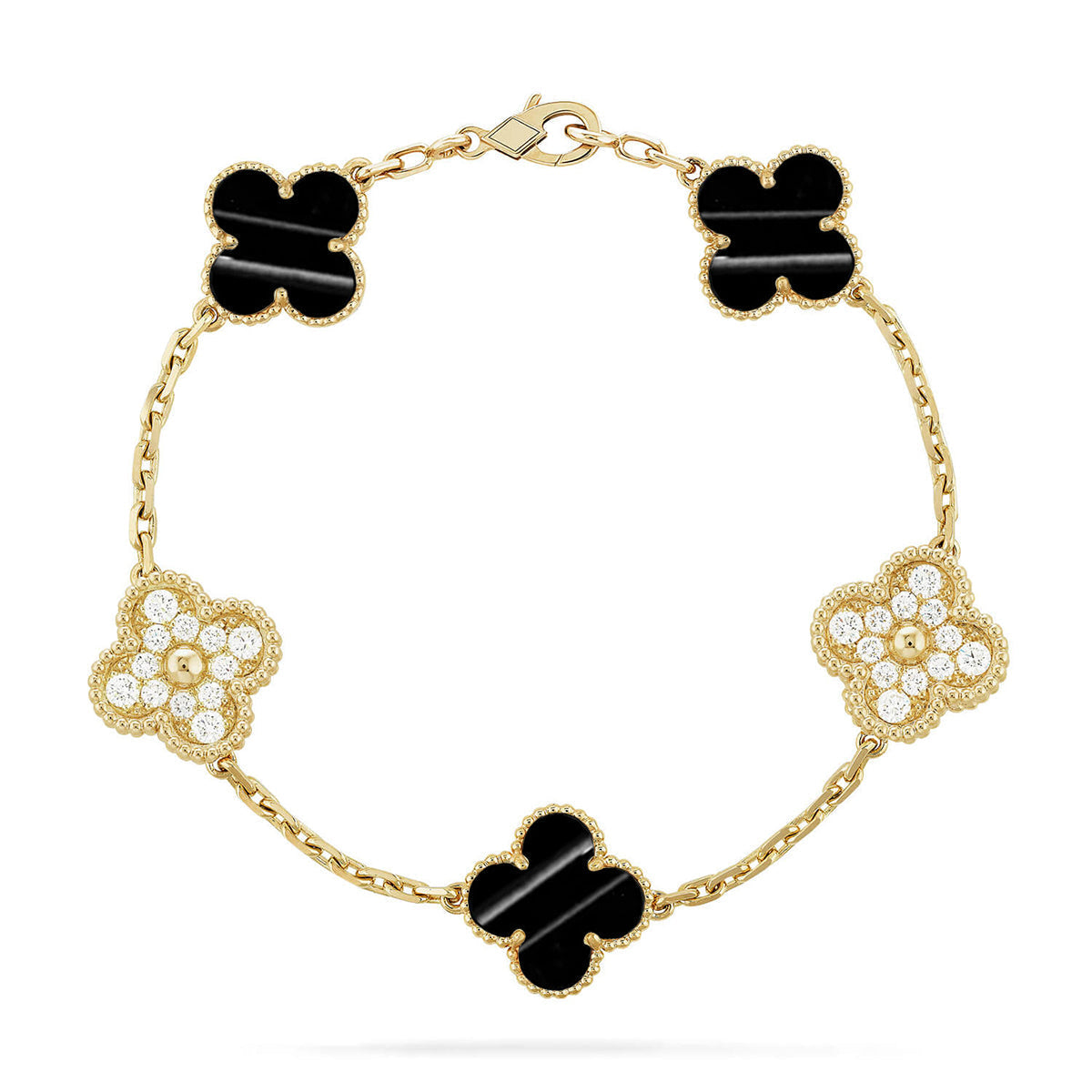 [Elowen jewels ] CLOVER 5 MOTIF PULSAR STONE BRACELET COLLECTION
