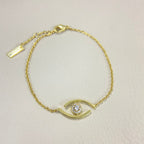 [Elowen jewels]Lucky Eye Armband mit Pavé-gefassten Diamanten