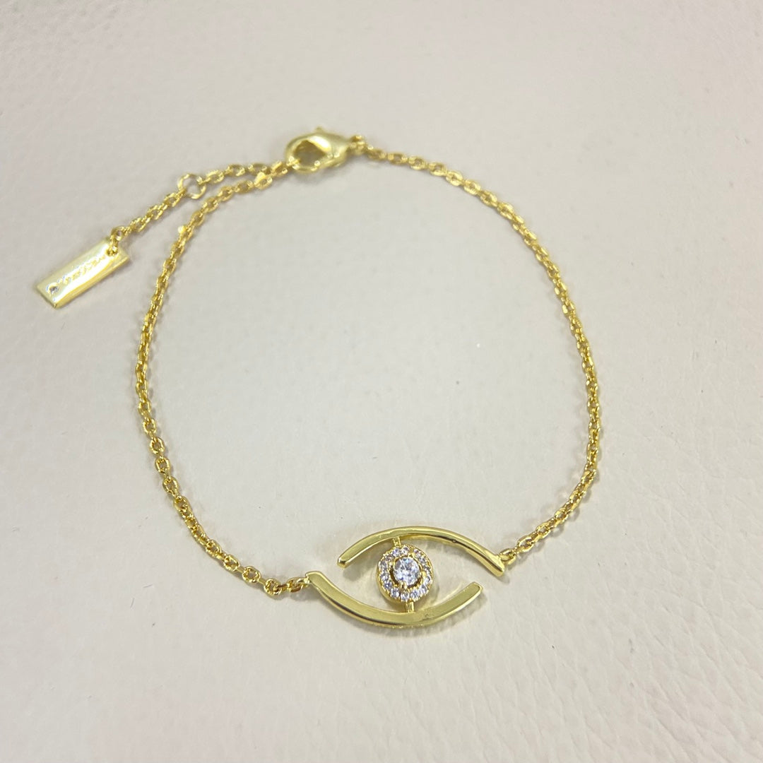 [Elowen jewels]Lucky Eye Armband mit Pavé-gefassten Diamanten