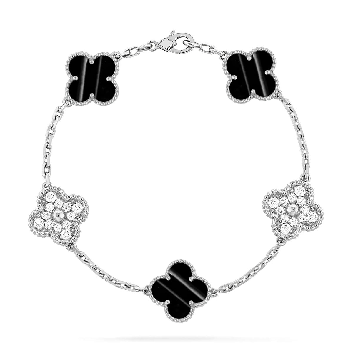 [Elowen Jewels] CLOVER 5 MOTIF PULSAR STONE BRACELET COLLECTION
