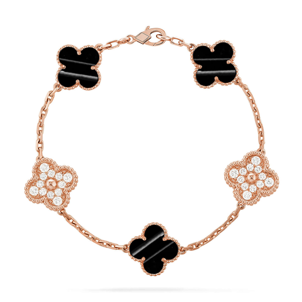 [Elowen jewels ] CLOVER 5 MOTIF PULSAR STONE BRACELET COLLECTION
