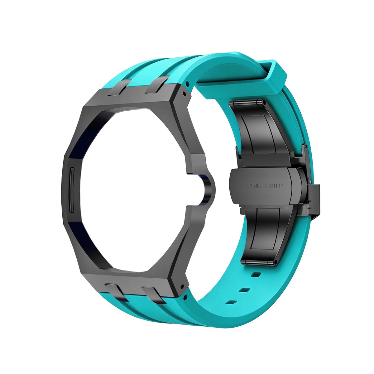 OAK POP BLACK STEEL CASE & SILICONE STRAP