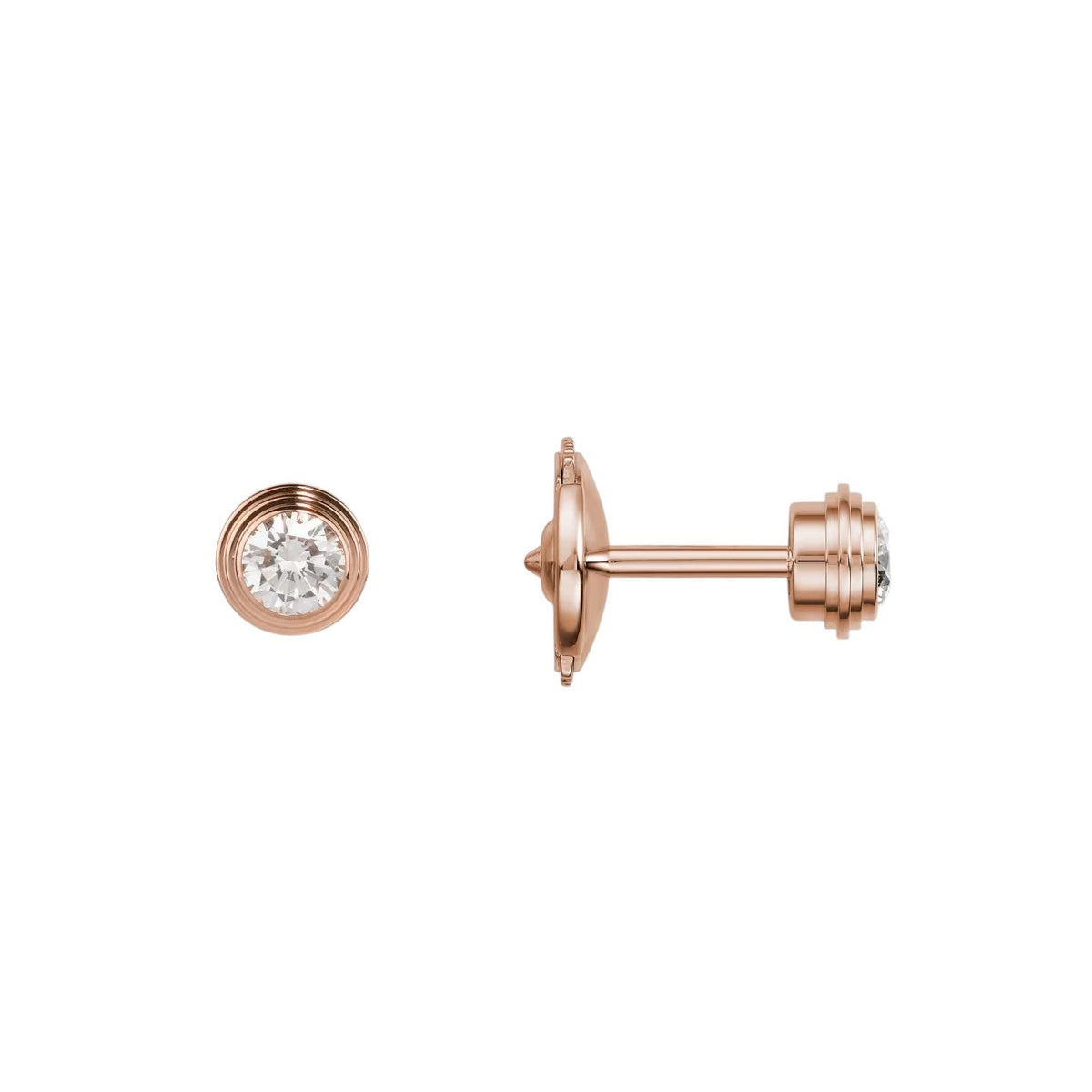 [Elowen jewels]D'AMOUR 5MM DIAMOND STUD EARRINGS