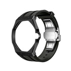 Exclusive Royal Oak Pop model, steel frosted gold case with a silicone strap