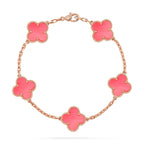 [Elowen jewels ] CLOVER 5 MOTIFS  PINK MOP BRACELET COLLECTION