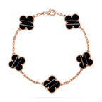 [Elowen jewels ] CLOVER 5 MOTIF PULSAR STONE BRACELET COLLECTION