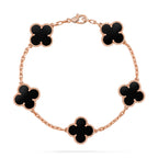 [Elowen jewels ] CLOVER 5 MOTIF ONYXS BRACELET COLLECTION