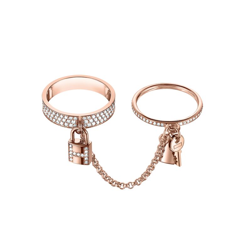 [Elowen jewels ]HM ケリー クロシェット ダブルリング ダイヤモンド付き