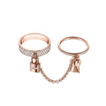 [Elowen jewels ]HM ケリー クロシェット ダブルリング ダイヤモンド付き