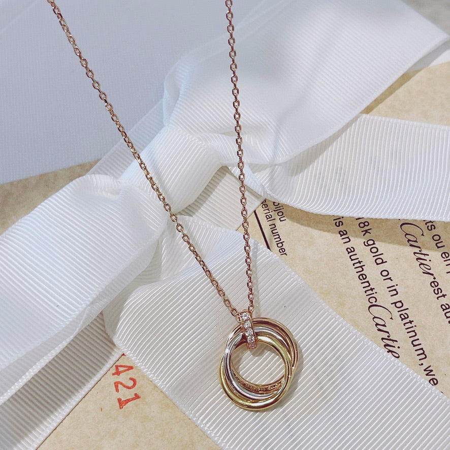 [Elowen jewels ]トリニティ ネックレス ゴールド ダイヤモンド