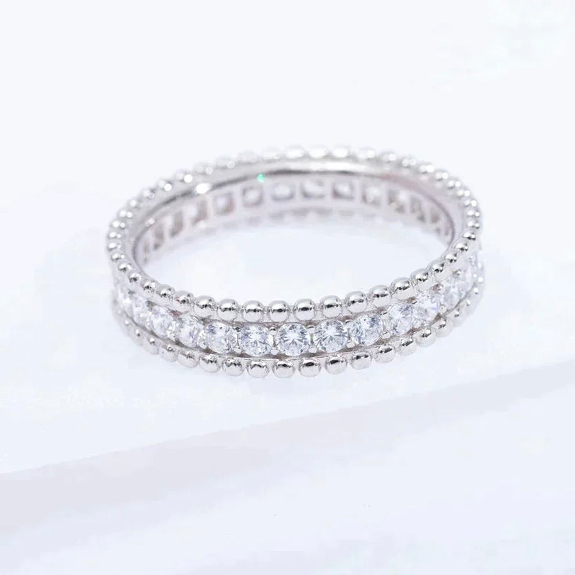 [Elowen jewels ]PERLEE DIAMANT-SILBERRING