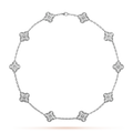 [Elowen jewels ]CLOVER 10 MOTIFS DIAMOND NECKLACE