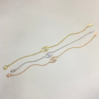 [Elowen jewels]Lucky Eye Armband mit Pavé-gefassten Diamanten