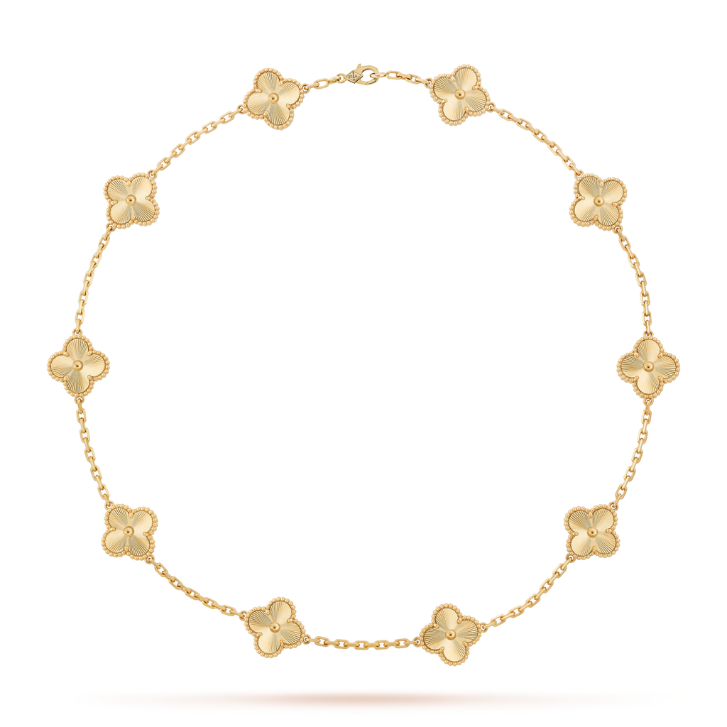 [Elowen jewels ]CLOVER 10-MOTIV LASERKETTE