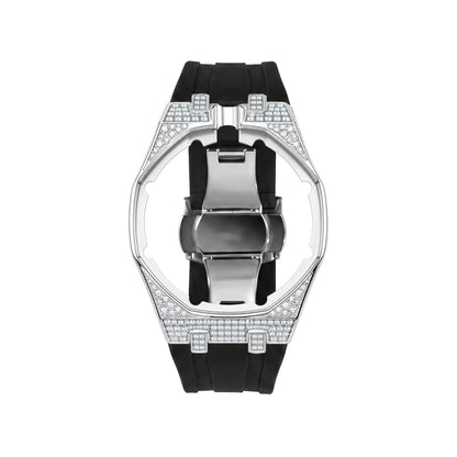 Royal Oak Pop Exclusive Steel Case With Diamond(Moissanite) & Silicone Strap