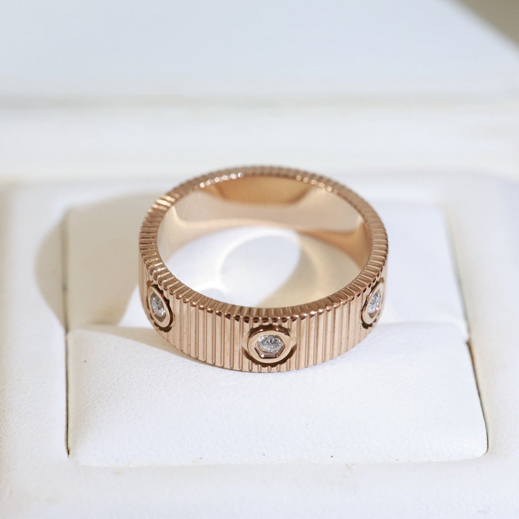 [Elowen jewels]LOVE 6.5MM UNLIMITED 6 DIAMONDS RING