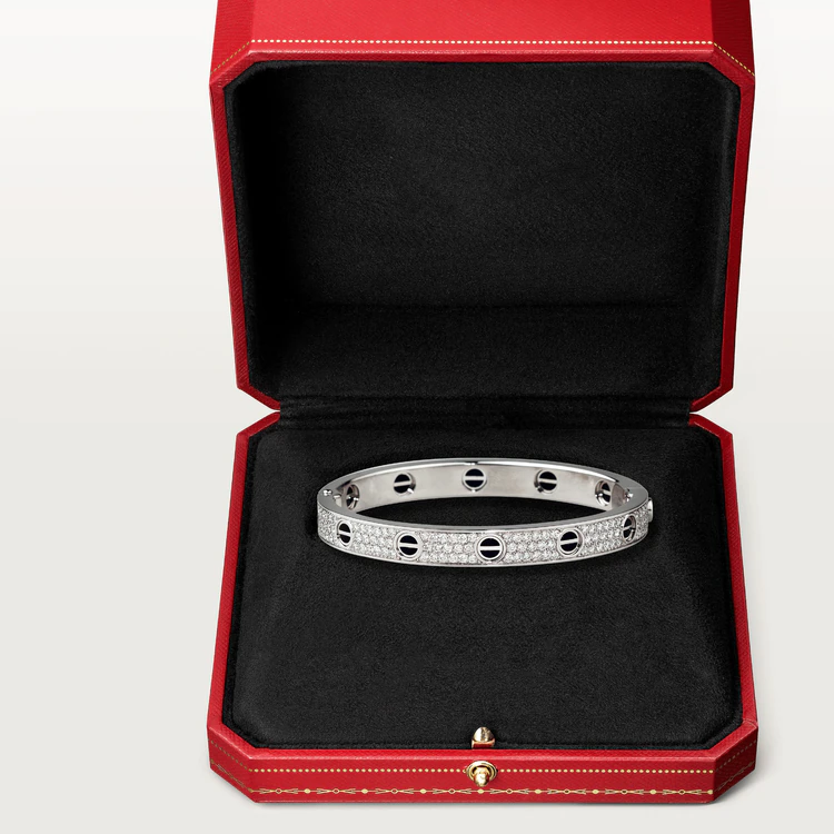 [Elowen jewels ]LOVE ARMBAND 6,1MM DIAMANTBESETZTE KERAMIK