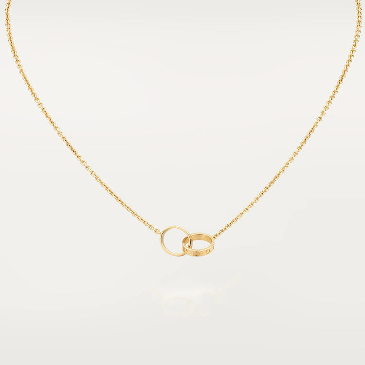 {
  "Elowen jewels": "Elowen jewels",
  "LOVE NECKLACE DOUBLE RING GOLD": "LOVE ネックレス ダブルリング ゴールド"
}