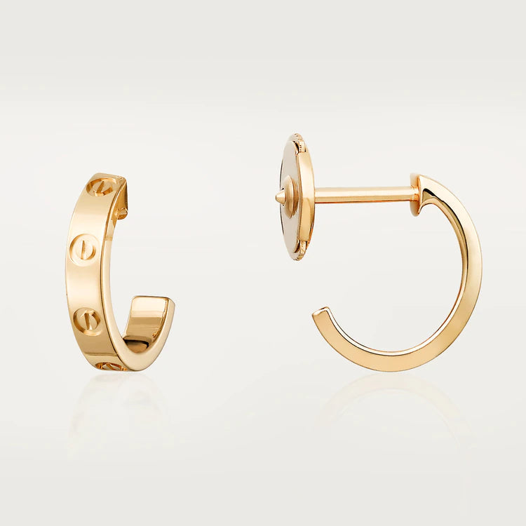 [Elowen jewels ]LOVE EARRINGS 2.65MM PINK GOLD