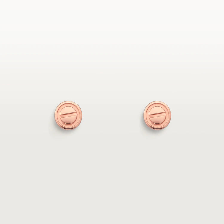 [Elowen Jewels]LOVE EARRINGS PINK GOLD 10MM