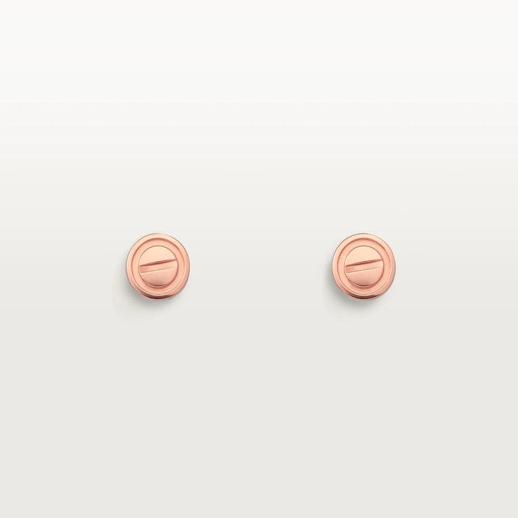 [Elowen jewels ]LOVE EARRINGS PINK GOLD 10MM