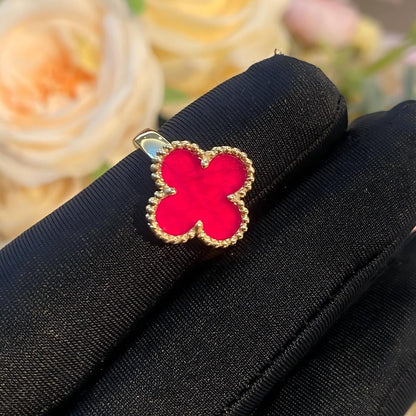 [Elowen]NEW CLOVER PINK ENAMEL RINGS