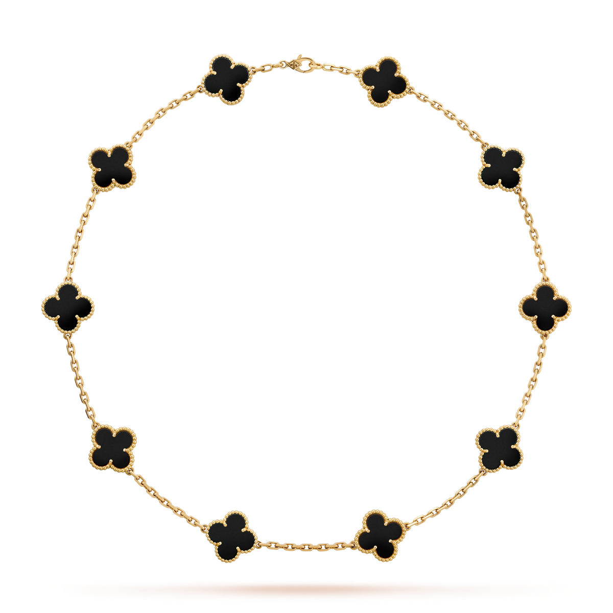 {"Elowen jewels ": "Elowen jewels ", "CLOVER 10 MOTIFS ONYX NECKLACE": "クローバー 10モチーフ オニキス ネックレス"}
