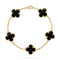 [Elowen jewels ] CLOVER 5 MOTIF ONYXS BRACELET COLLECTION