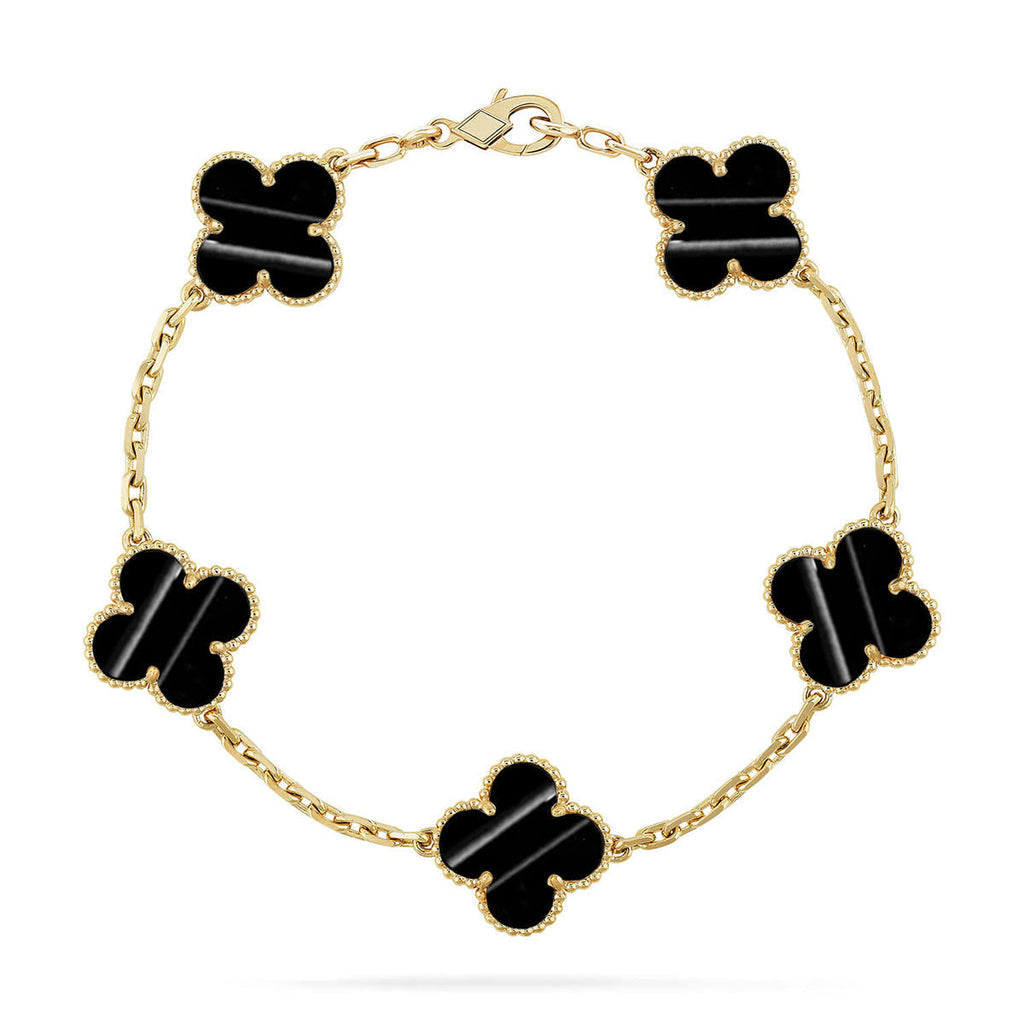 [Elowen jewels ] CLOVER 5 MOTIF PULSAR STONE BRACELET COLLECTION