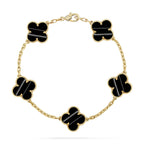 [Elowen jewels ] CLOVER 5 MOTIF PULSAR STONE BRACELET COLLECTION