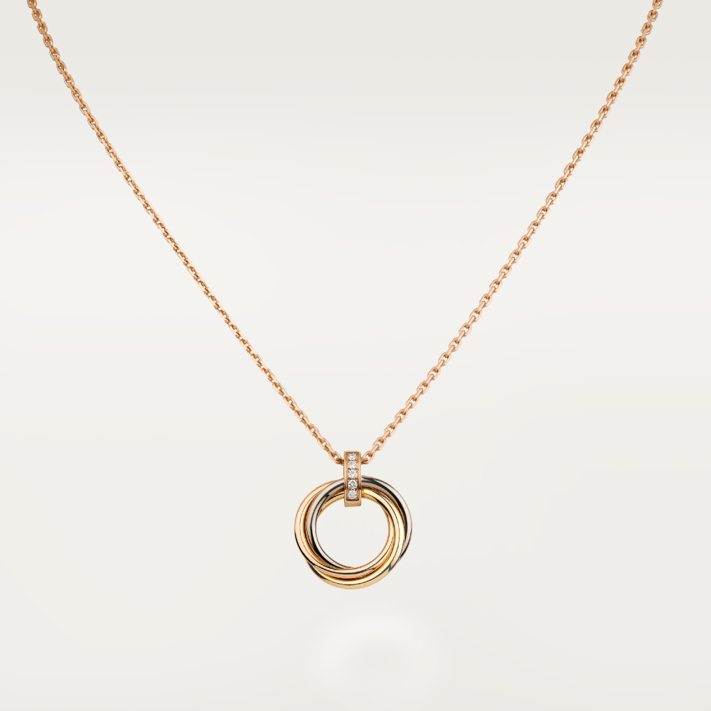 [Elowen jewels ]TRINITY NECKLACE GOLD  DIAMONDS