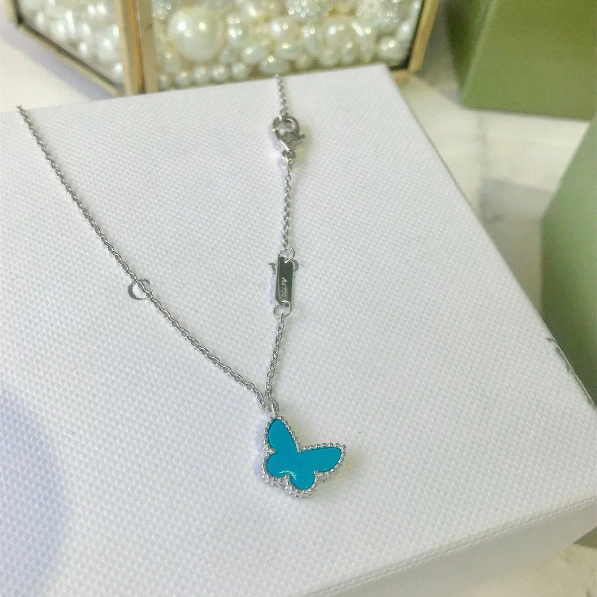 [Elowen jewels ]SCHMETTERLING TÜRKIS SCHMETTERLINGSARMBAND SILBER