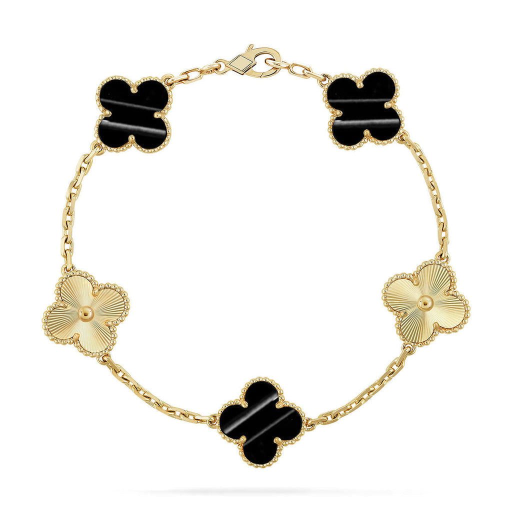 [Elowen jewels ] CLOVER 5 MOTIF PULSAR STONE BRACELET COLLECTION