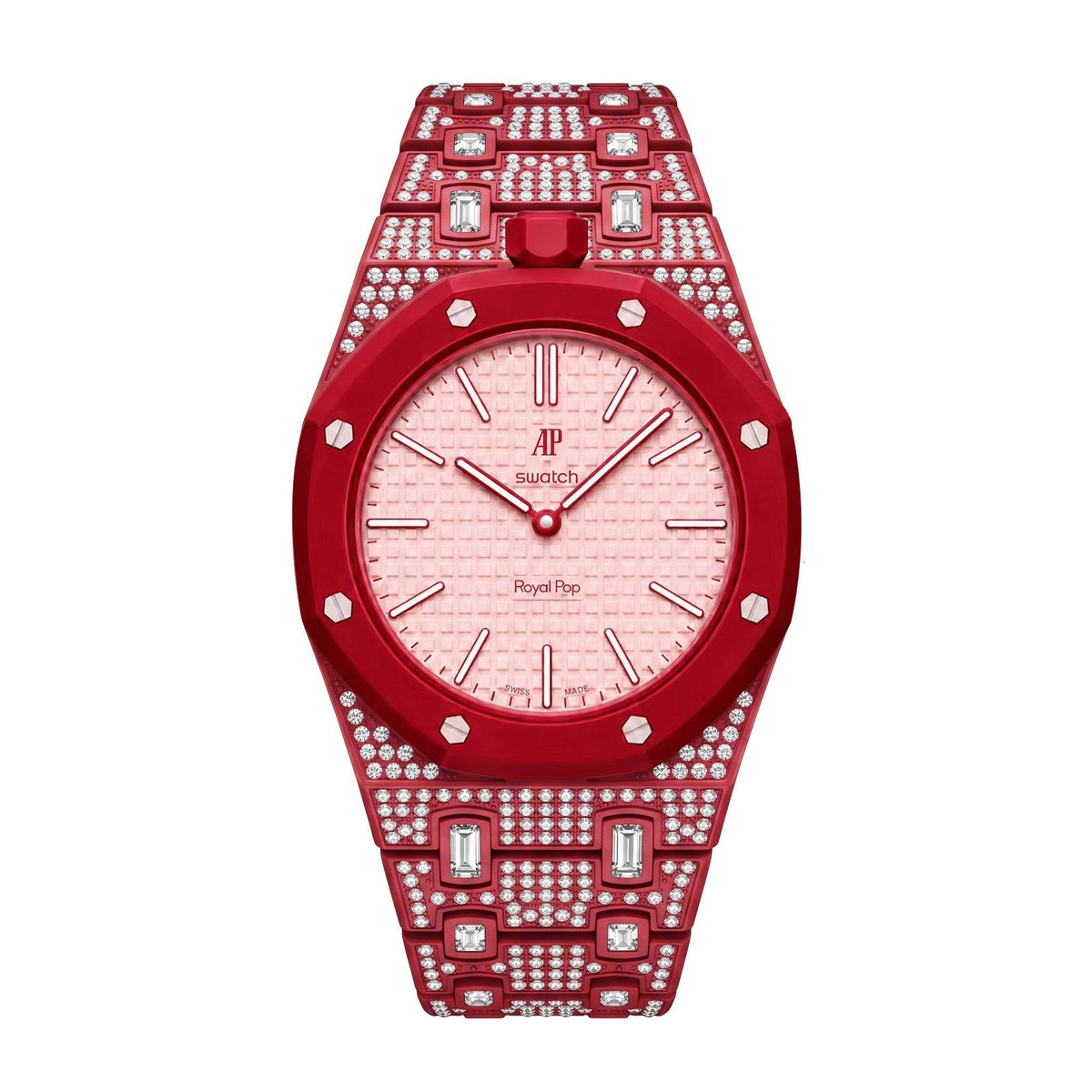Royal Oak Pop Exclusive Bioceramic Case & Bioceramic Strap Full Diamond