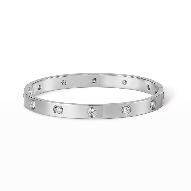[Elowen jewels ]LOVE ARMBAND 6,1MM 10 DIAMANTEN