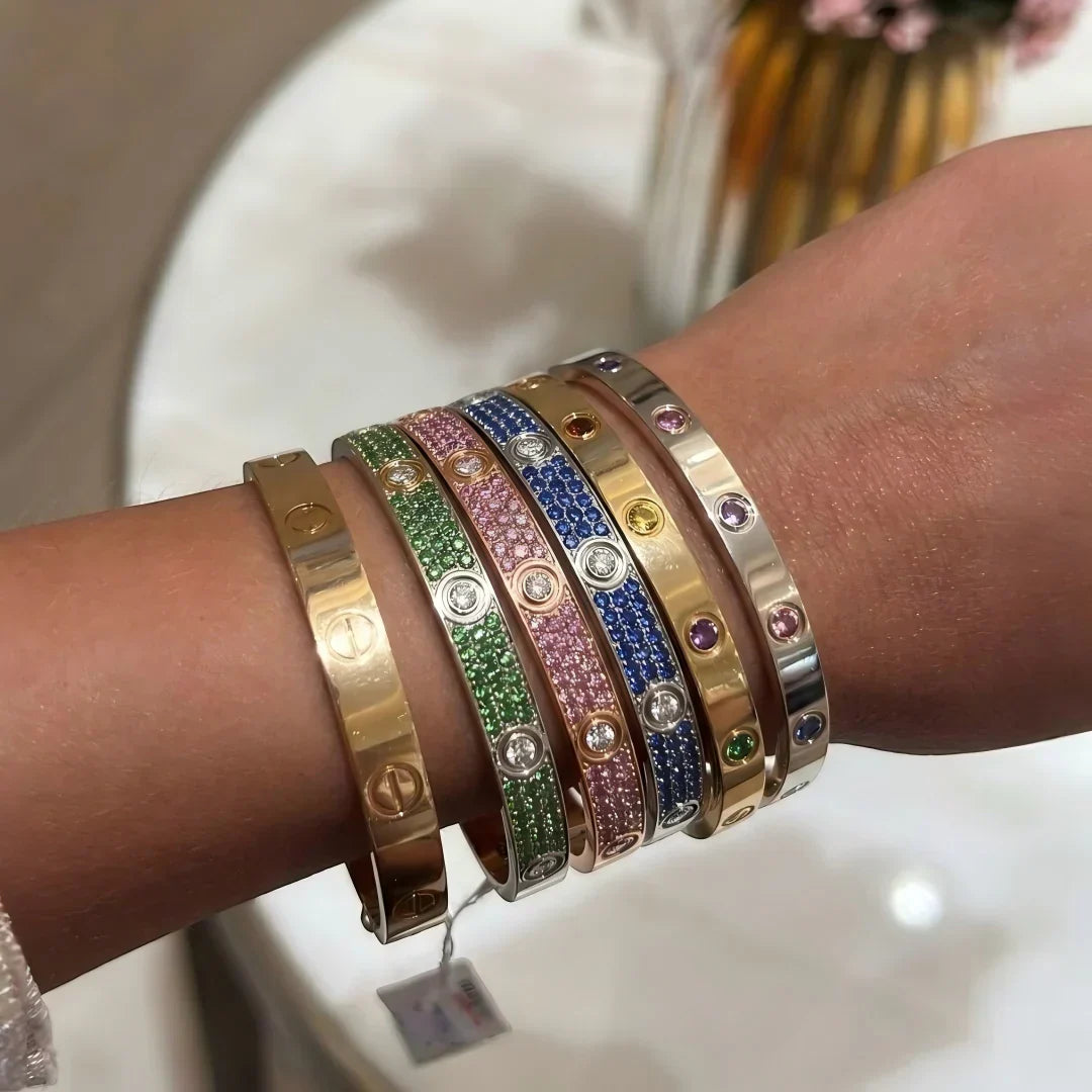 [Elowen jewels]CLASSIC 6.1MM LOVE BRACELET 10-DIAMOND FULL PAVÉ