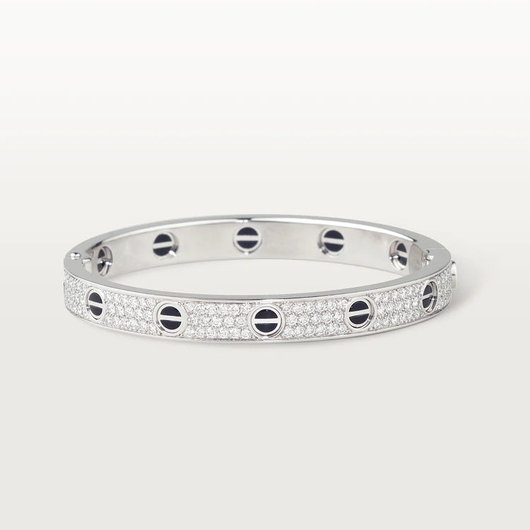 [Elowen jewels ]LOVE ARMBAND 6,1MM DIAMANTBESETZTE KERAMIK