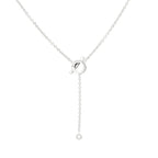 [Elowen jewels ]FINESSE SILBER-DIAMANT-HALSKETTE