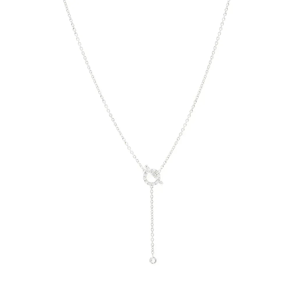 [Elowen jewels ]FINESSE SILBER-DIAMANT-HALSKETTE