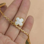 [Elowen jewels ]ラッキースプリング 5モチーフ ゴールドブレスレット